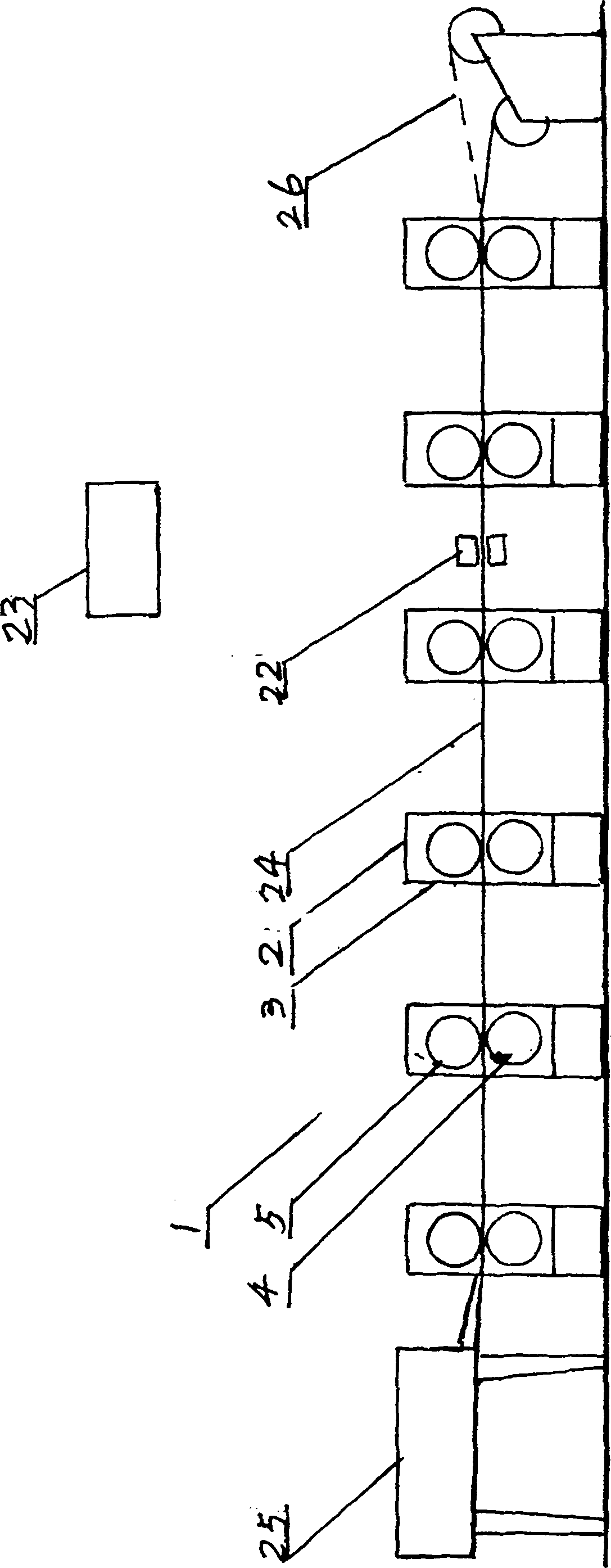 Flexible graphite paper calendering device