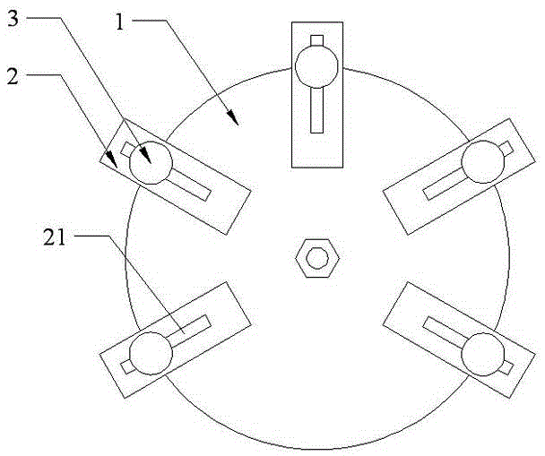 Disk fixing device