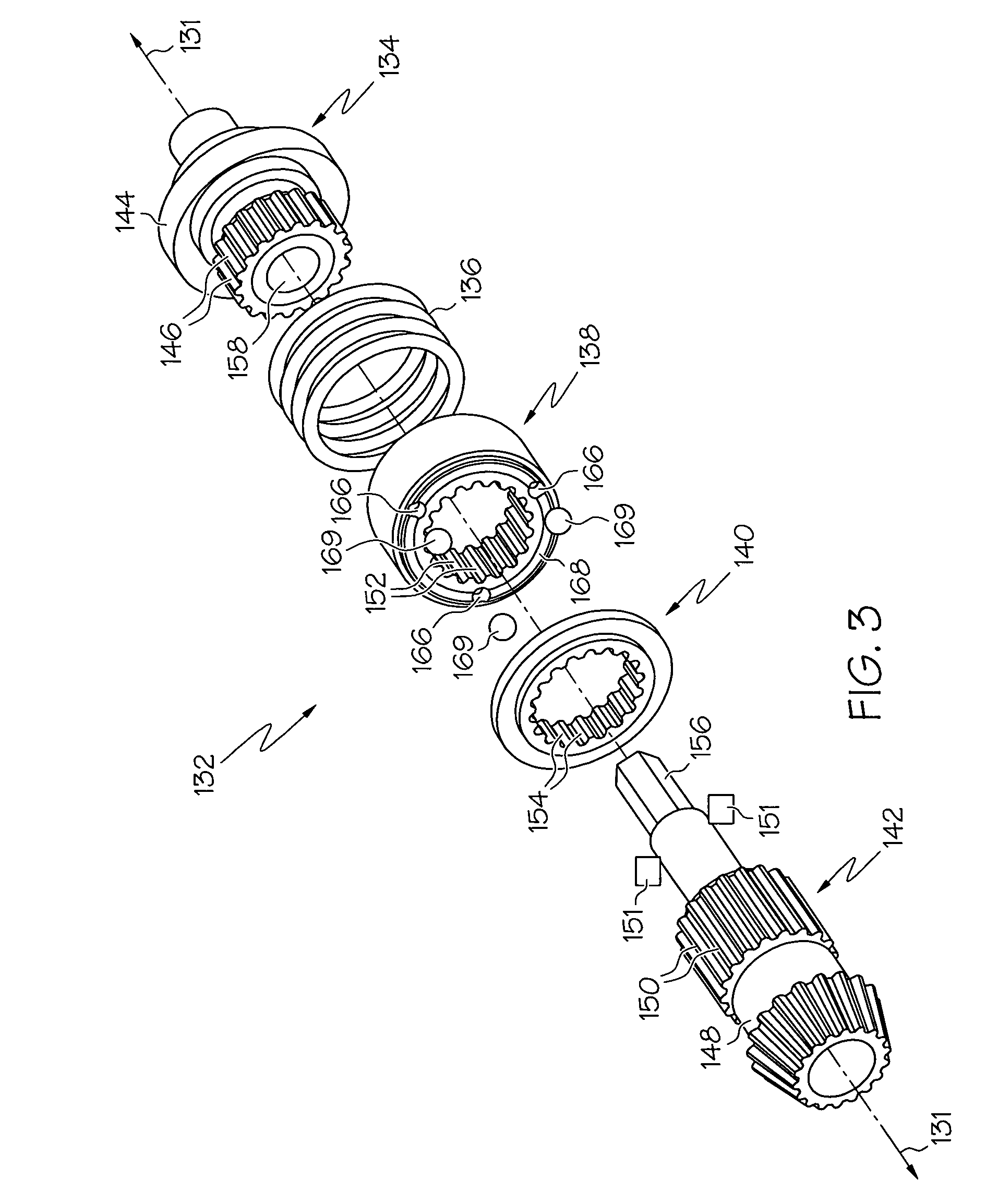 Spline with lubricant retention feature for use in torque limiter