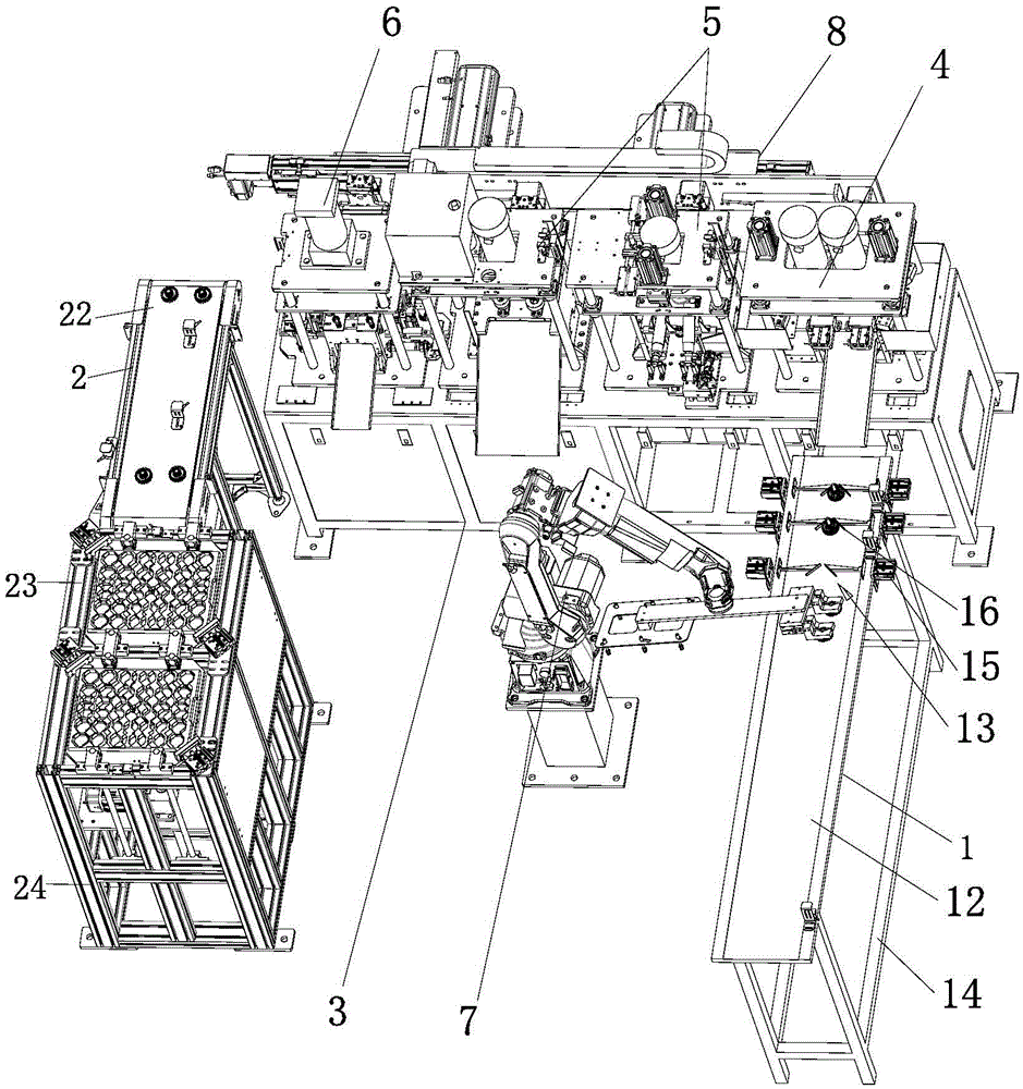 Automated subsequent processing system of die-casting gear