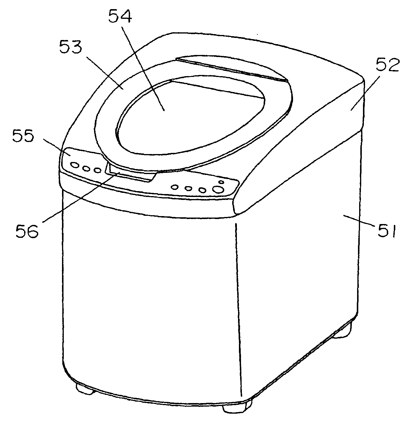 Washing machine cover structure