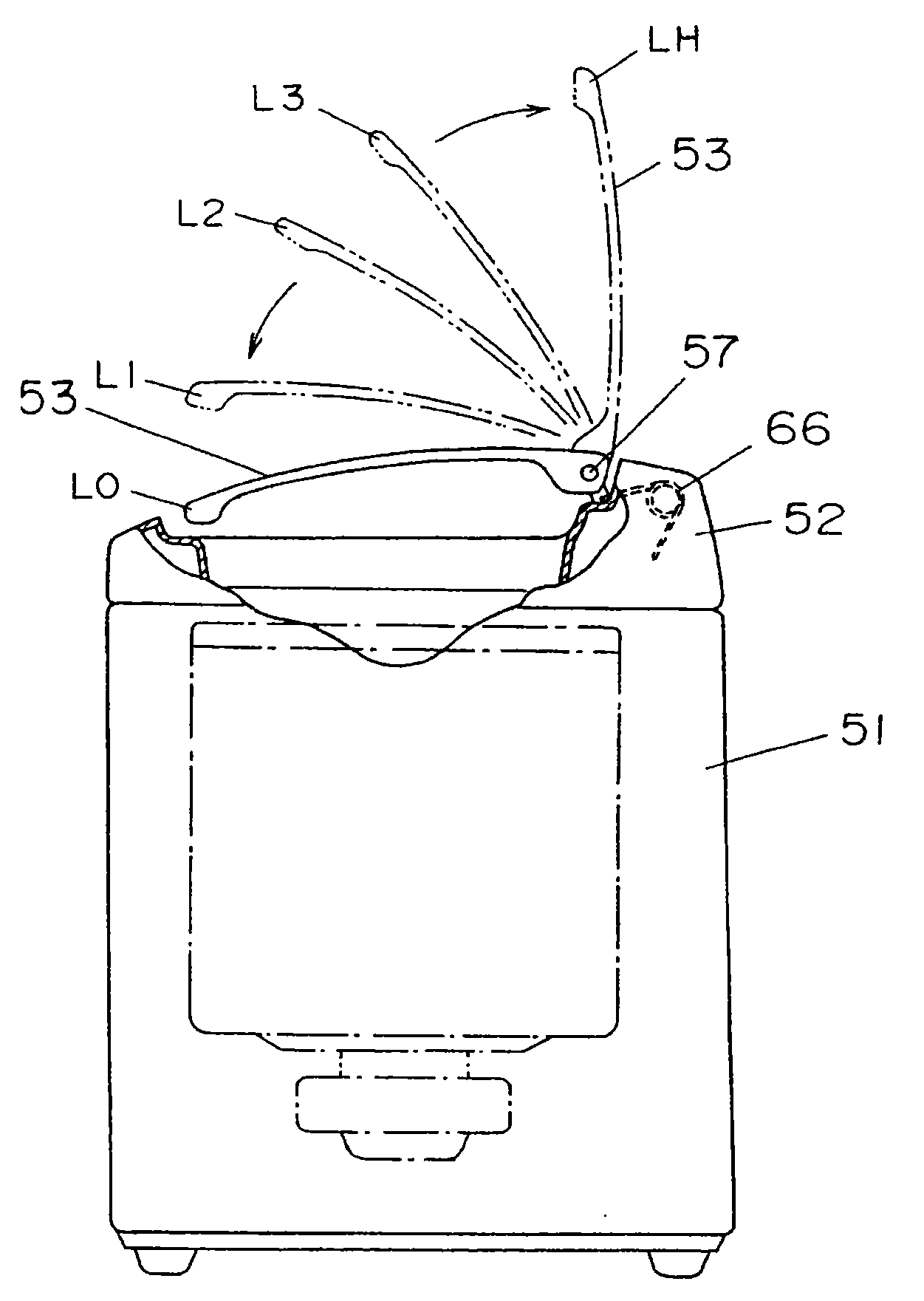 Washing machine cover structure