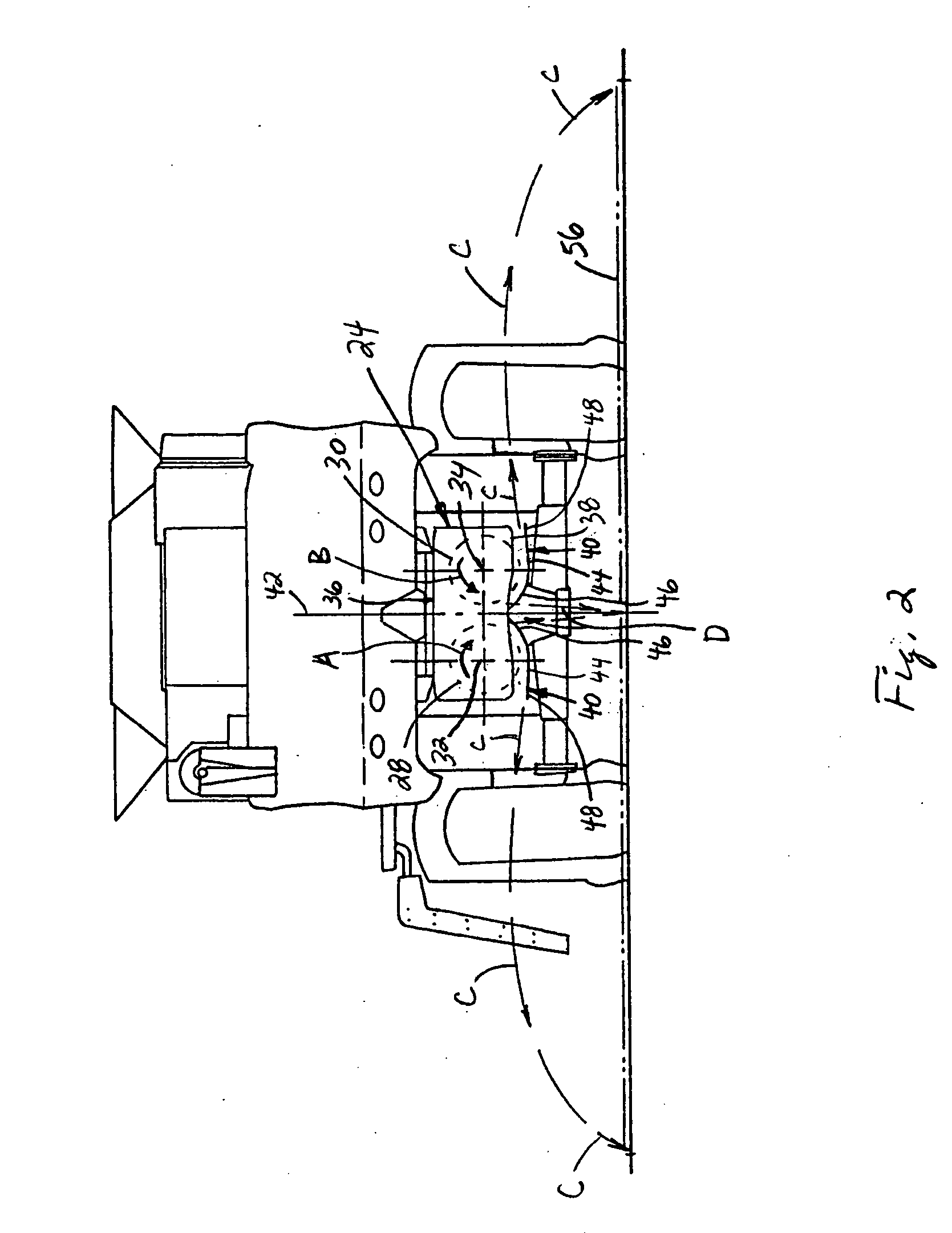 Adjustable crop residue flow distributor for a vertical spreader of an agricultural combine