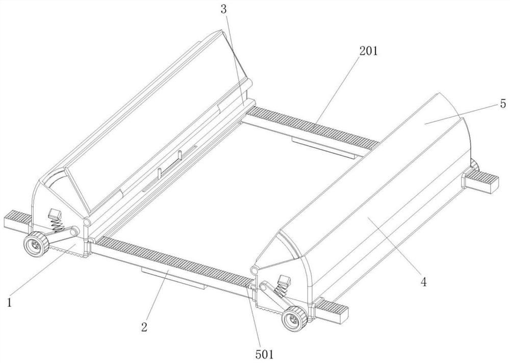 Aluminum coil anti-rolling supporting and storing device