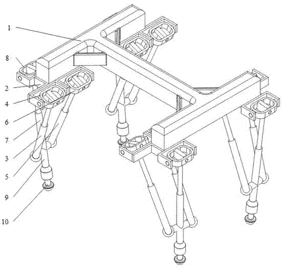 Novel four-footed walker having parallel leg structure