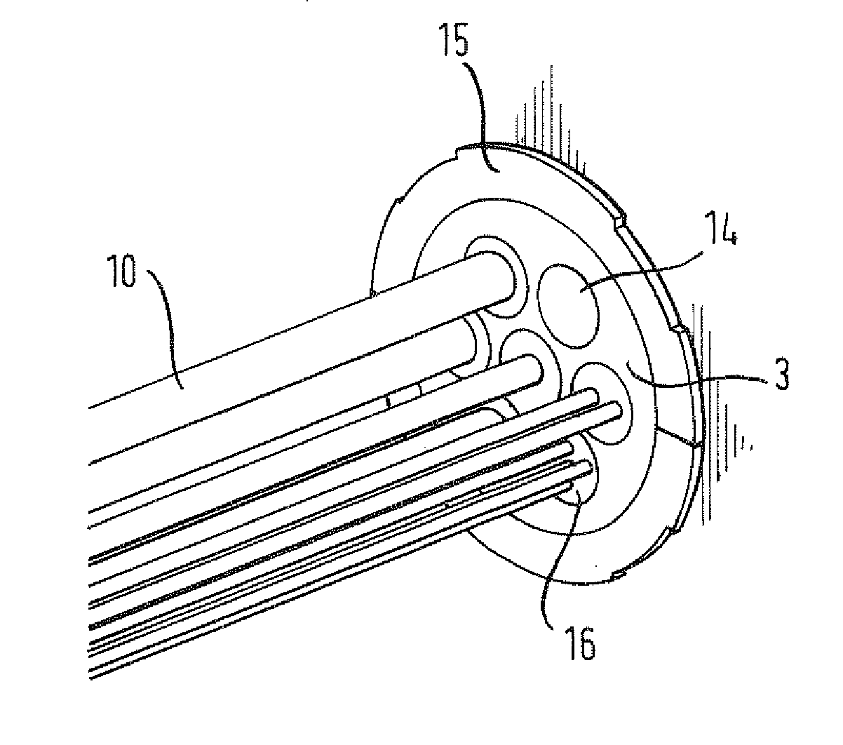 Assembly and a method for providing in an opening sealing system