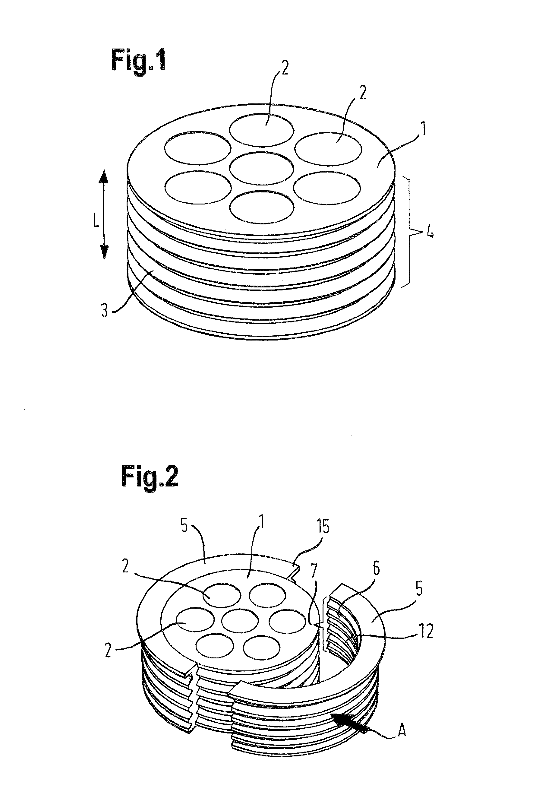 Assembly and a method for providing in an opening sealing system