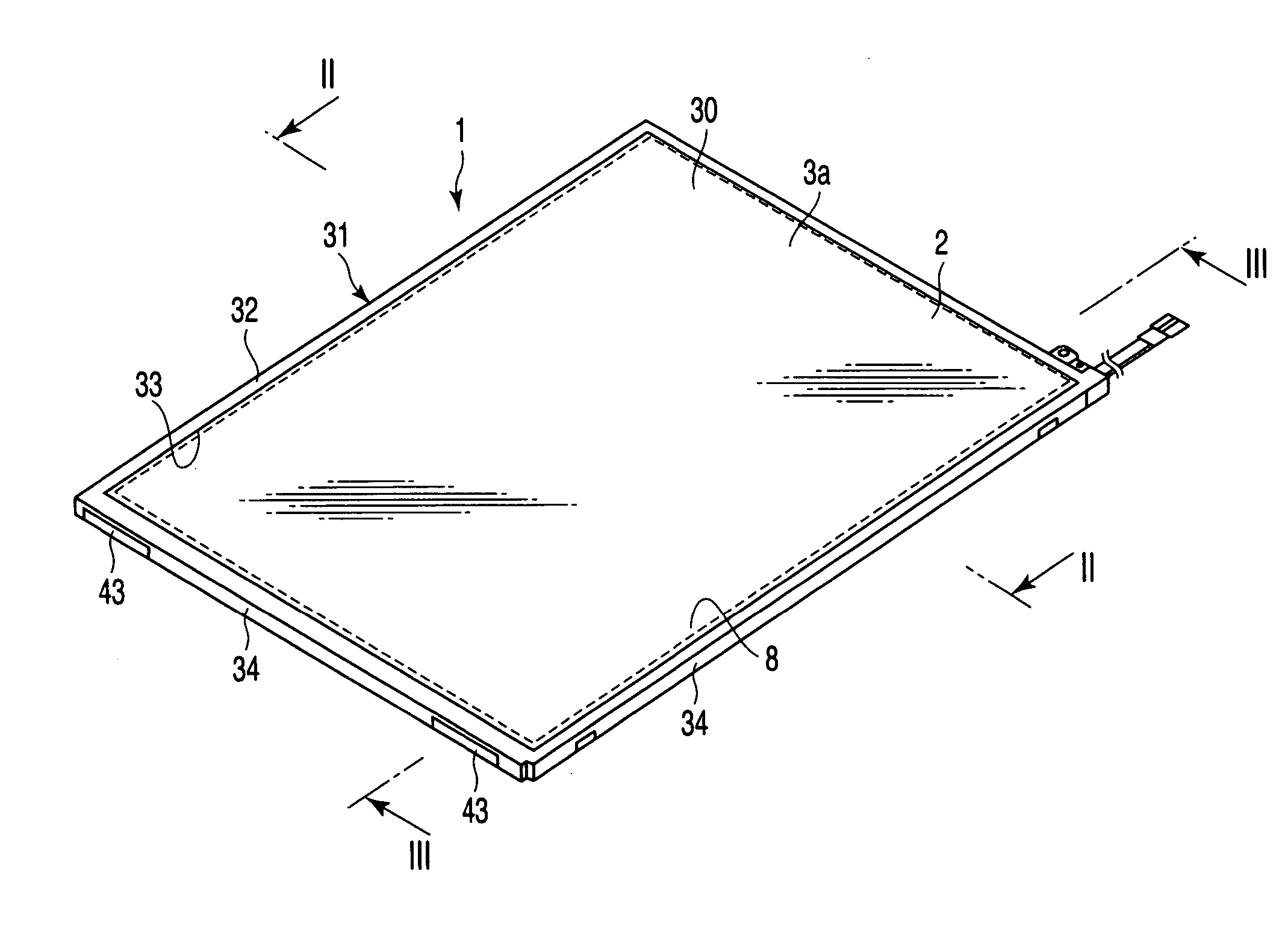 Flat display device