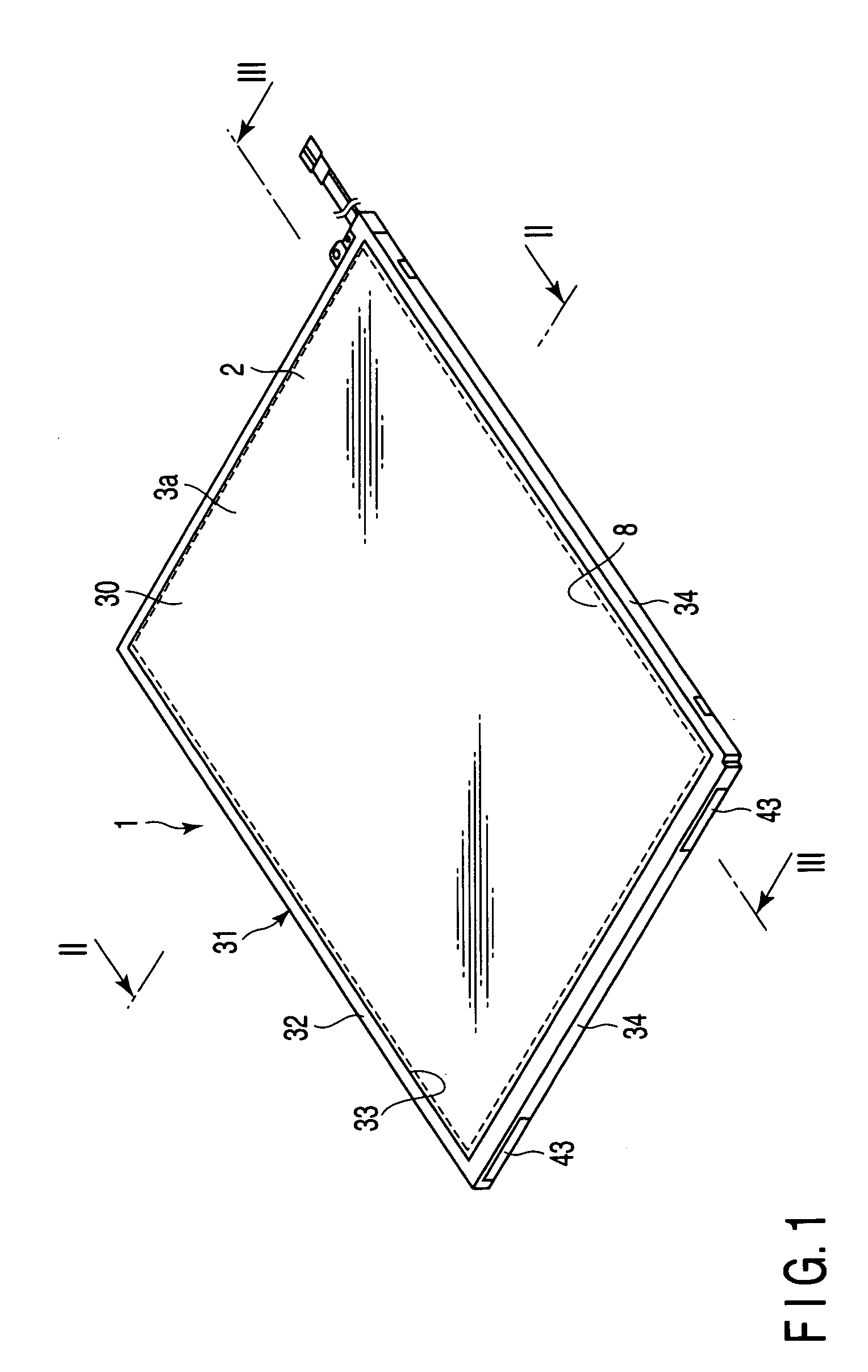 Flat display device