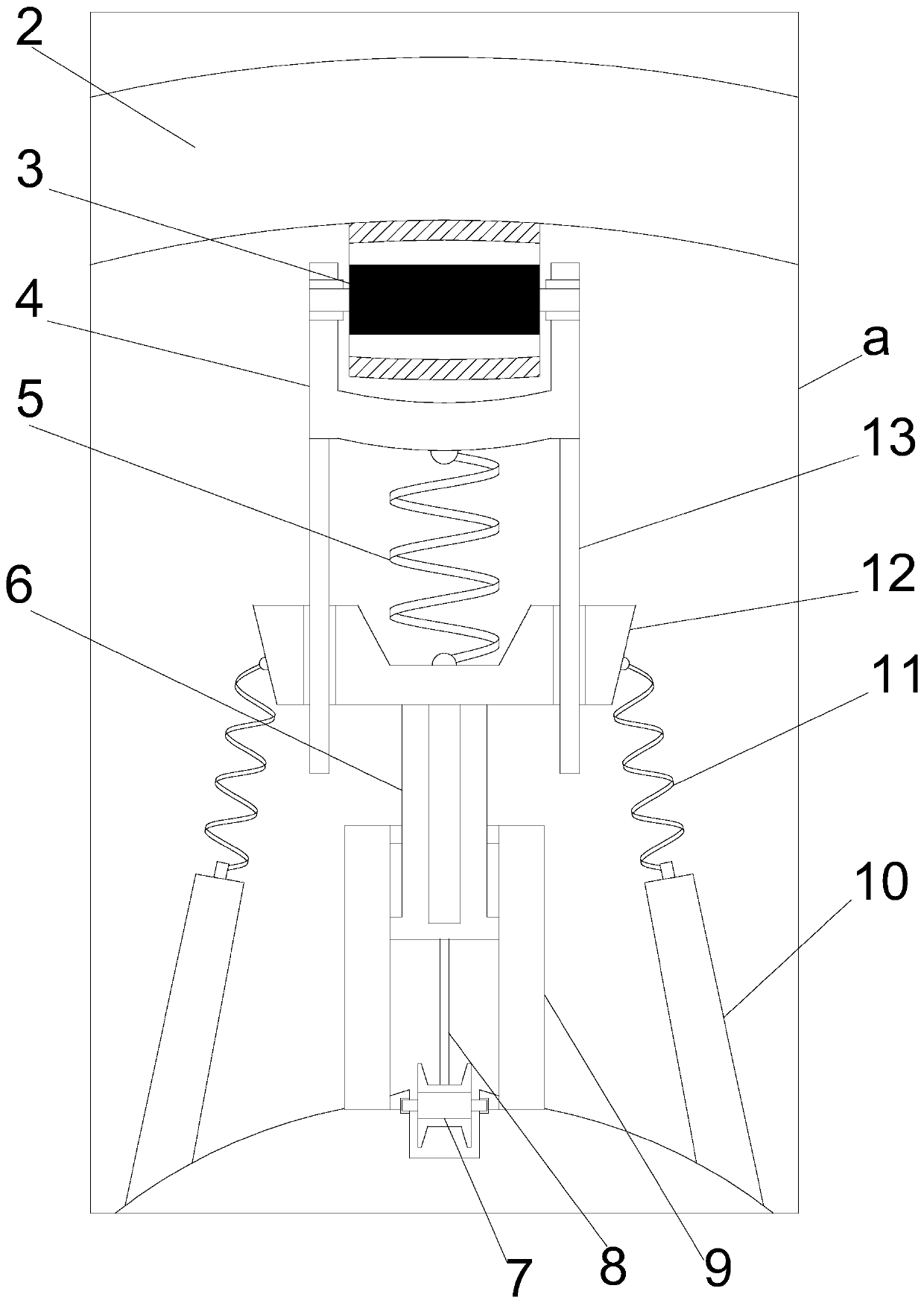 A pipeline inner wall spraying device