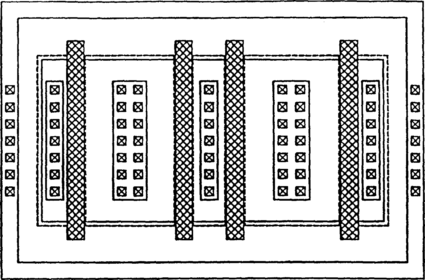 Static discharge protection circuit and relative metal oxide semiconductor transistor structure