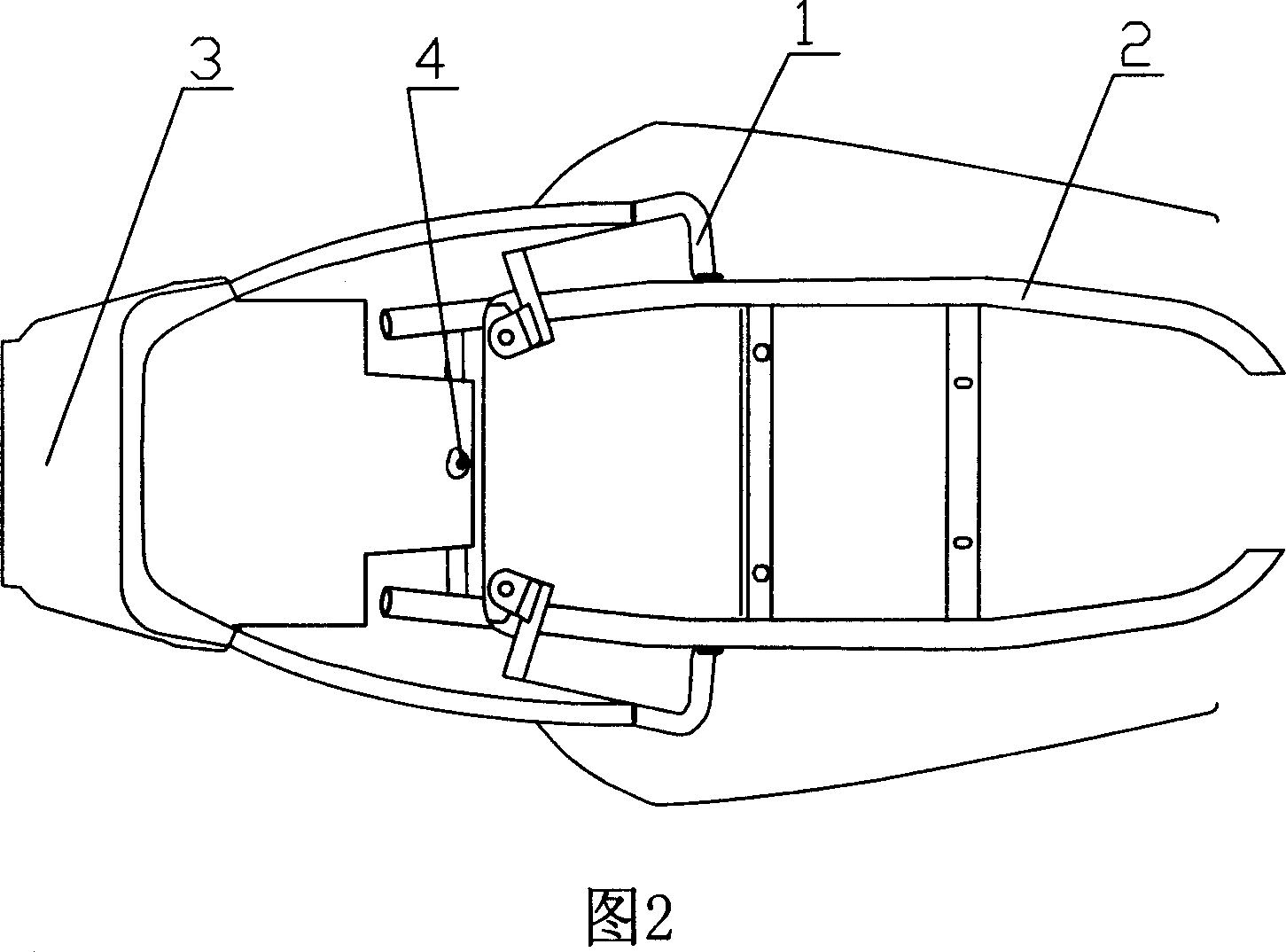 Rear basket of motorcycle and tail-cover positioning mechanism