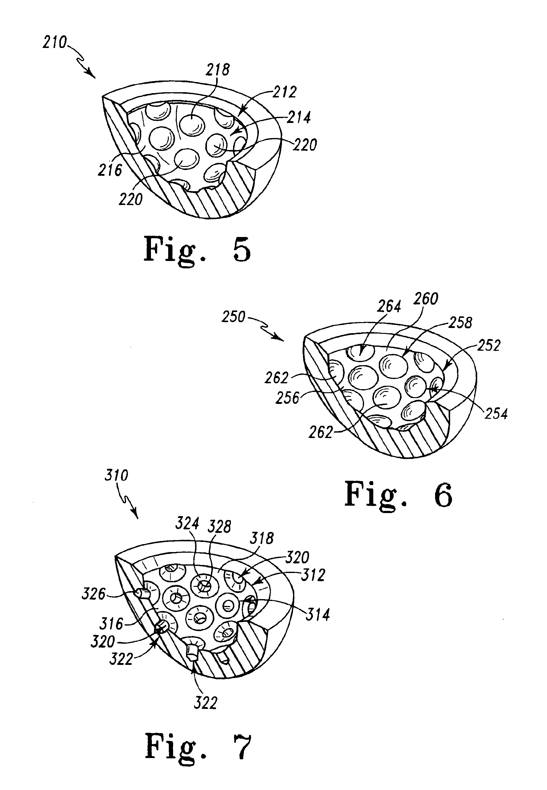 Prosthetic joints having reduced area bearing surfaces and application thereof to a range of sizes of prosthetic joints