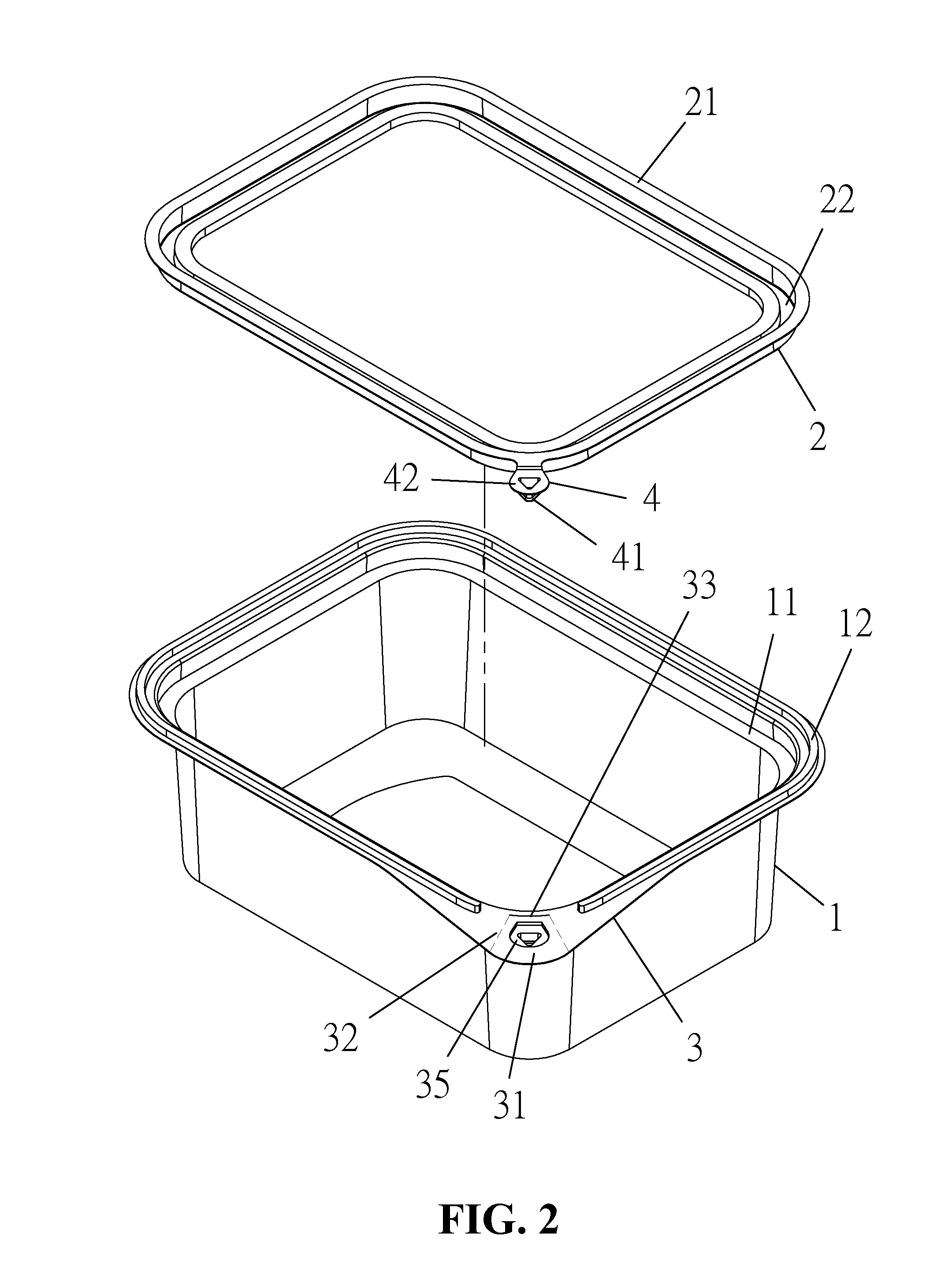 Tamper-evident container structure