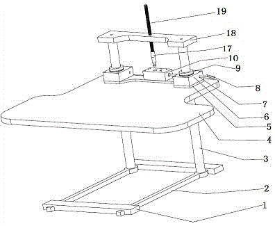 Semi-automatic computer lifting table