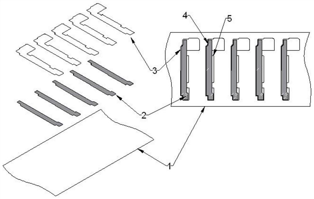 Satellite type circular knife die-cutting machine back side adhesive product production system and process