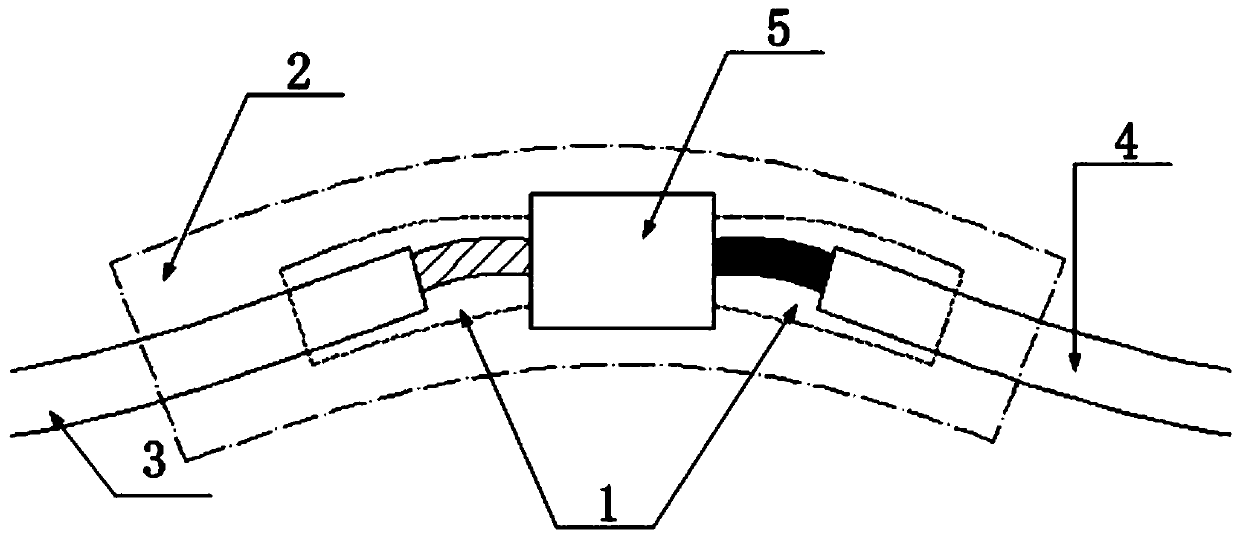 Guide wire adaptation insulating treatment structure for Hall thruster