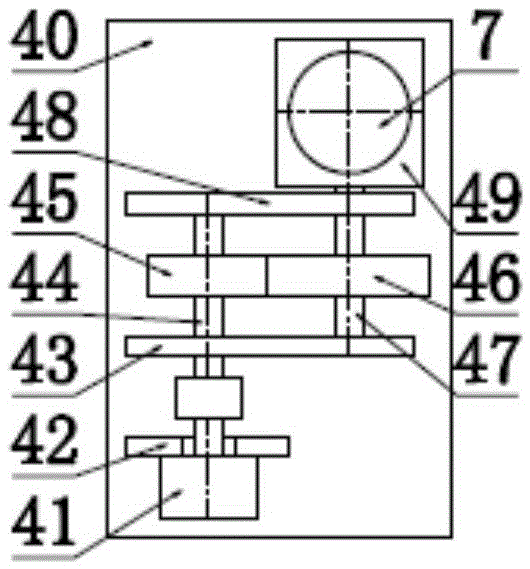 Dual-translation gear transmission device for automatic filtering and cleaning of bituminous coal firing substances