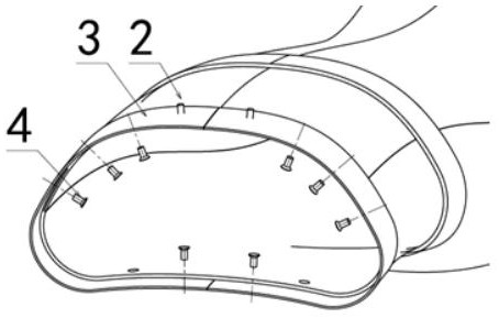 A glue riveting mixed assembly method and assembly structure of composite material lip and air inlet