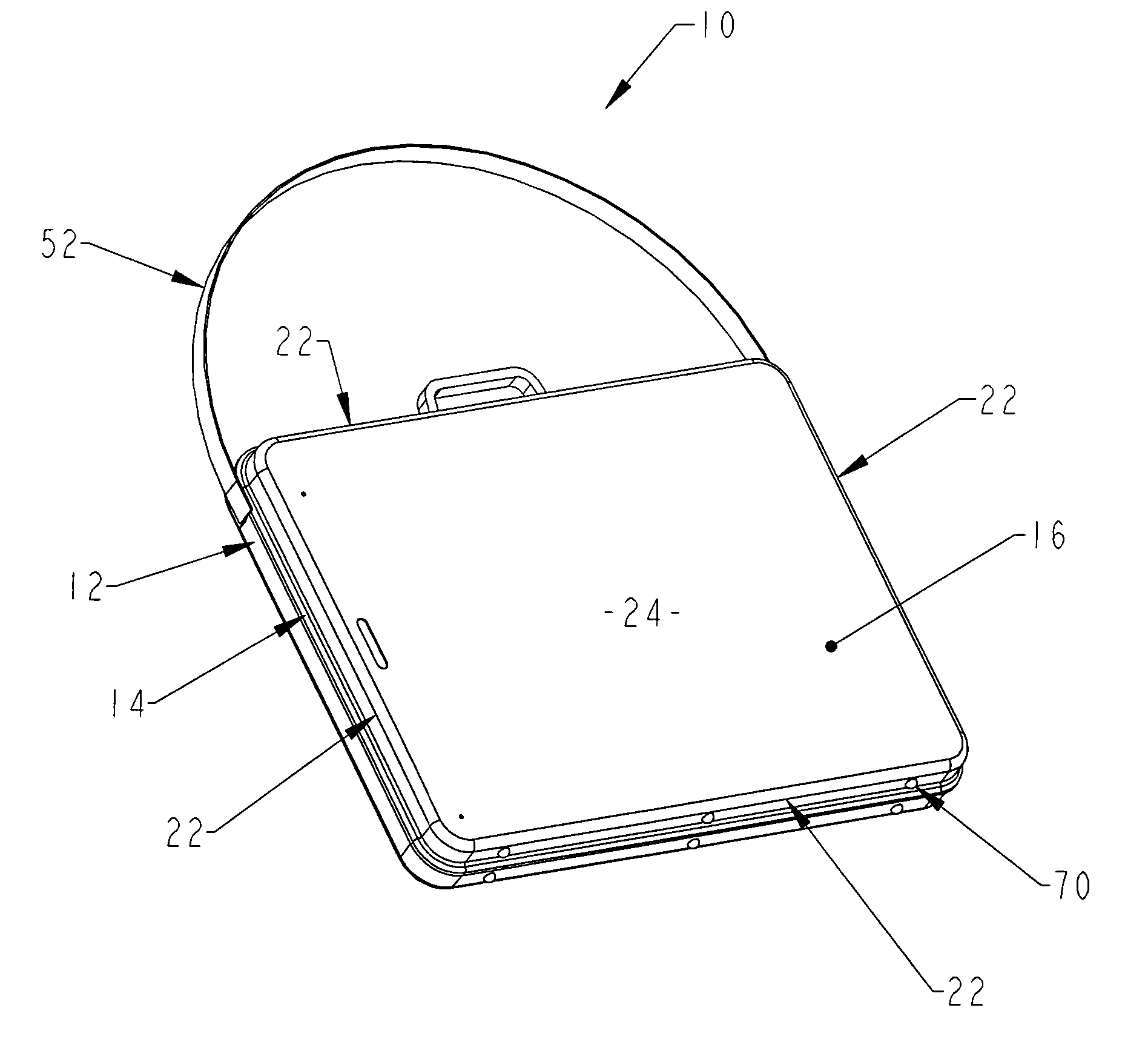 Portable table and carrier for construction plans