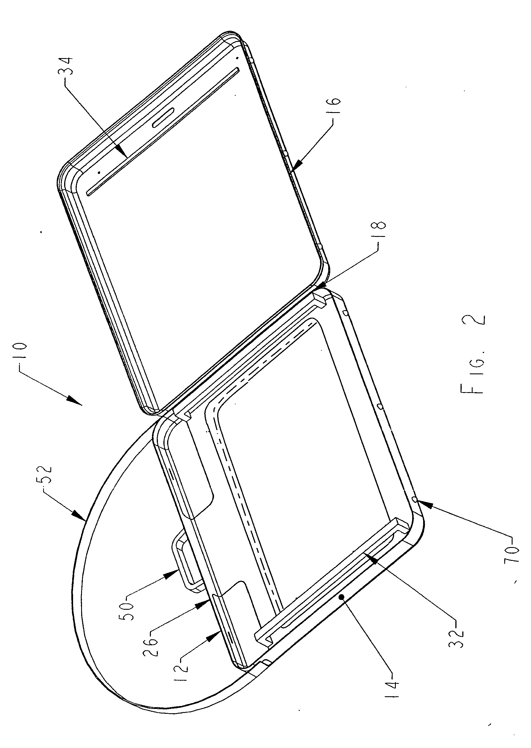 Portable table and carrier for construction plans