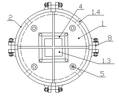 Column-pile combined cover nut and use method thereof