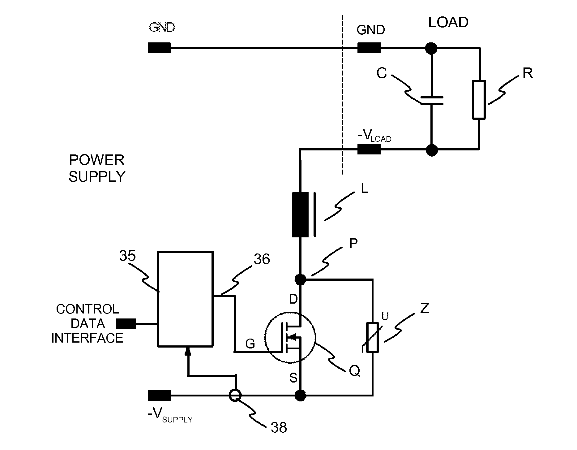 Circuit, method and system for overload protection