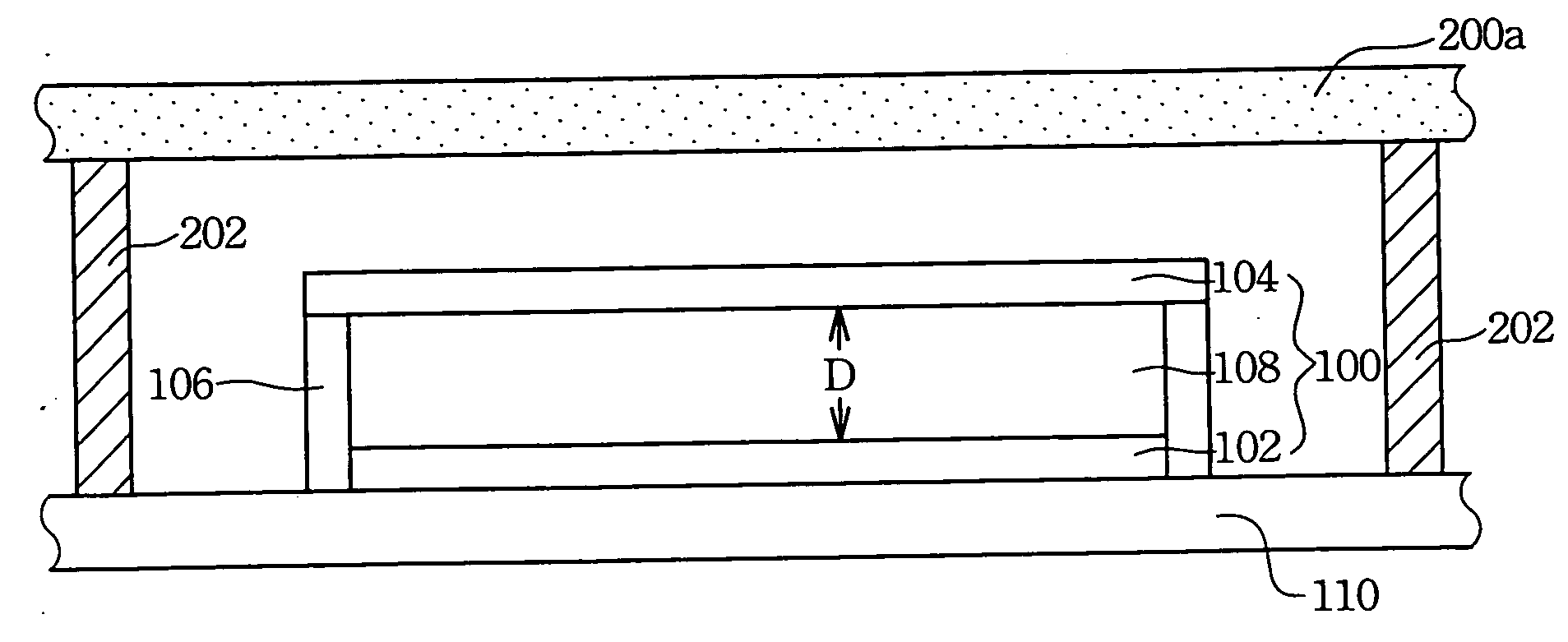 Optical interference display panel