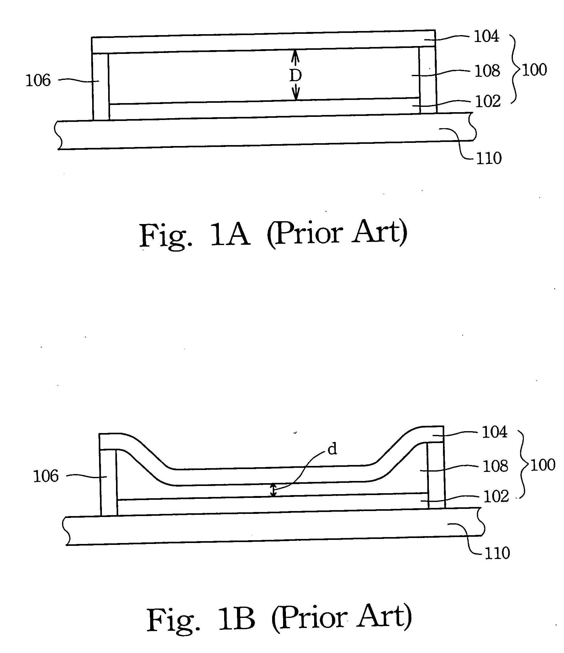 Optical interference display panel