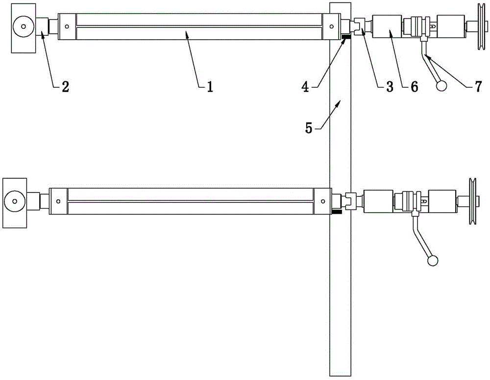 Double-station winding mechanism for polyimide film winding system