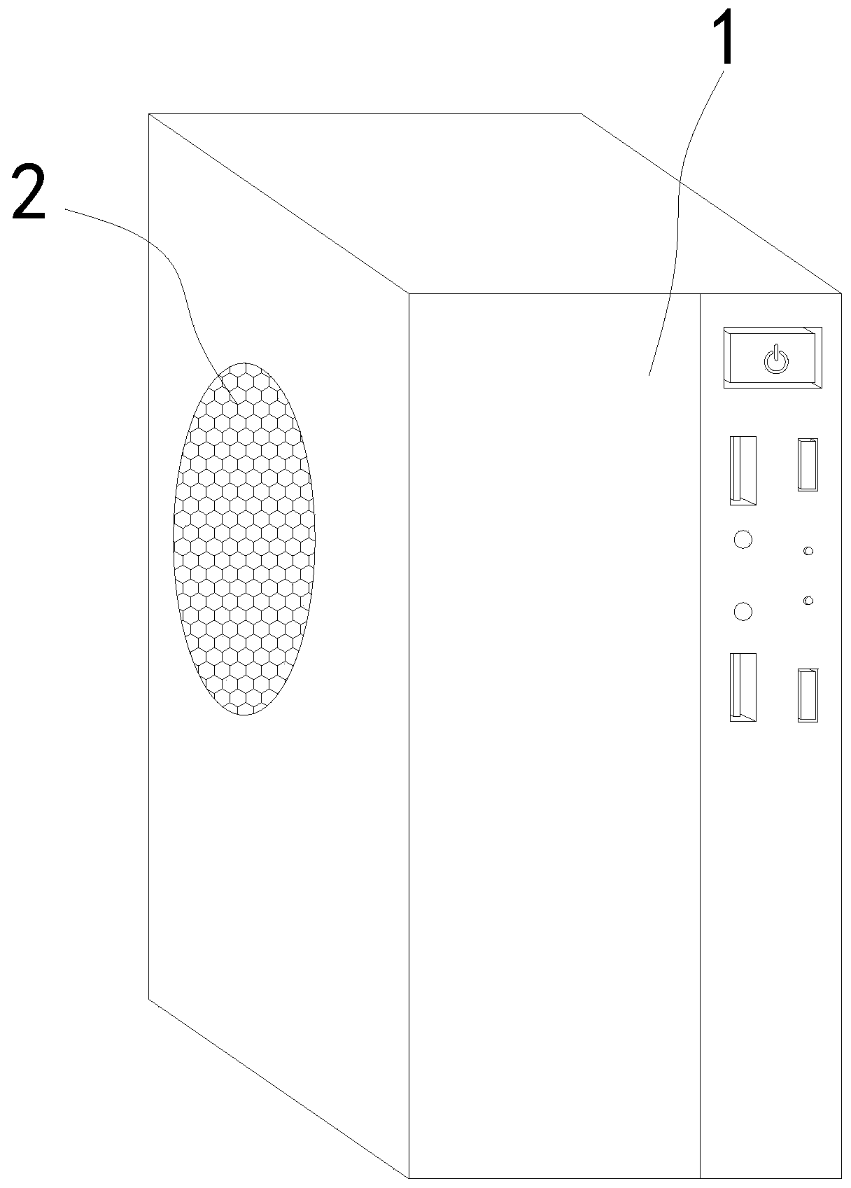 Efficient collecting device for impurities in computer mainframes