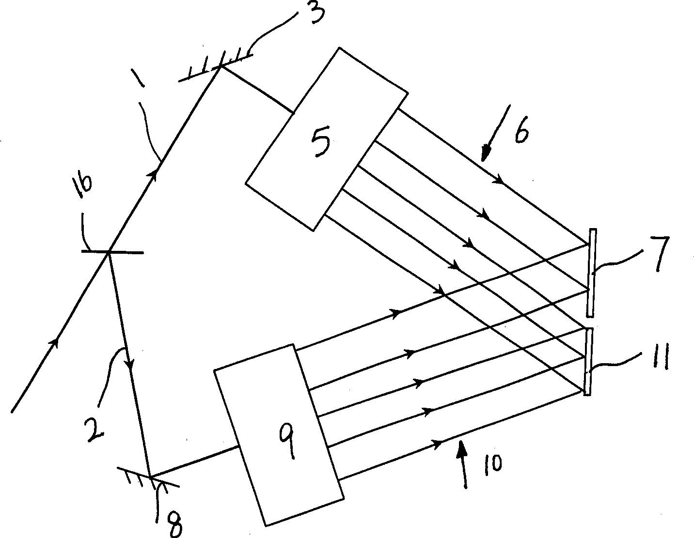 Method and apparatus for stabilizing holographic interference fringes by control apparatus