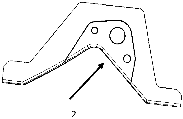 Forming method for different-plane pi-type carbon fiber composite joint
