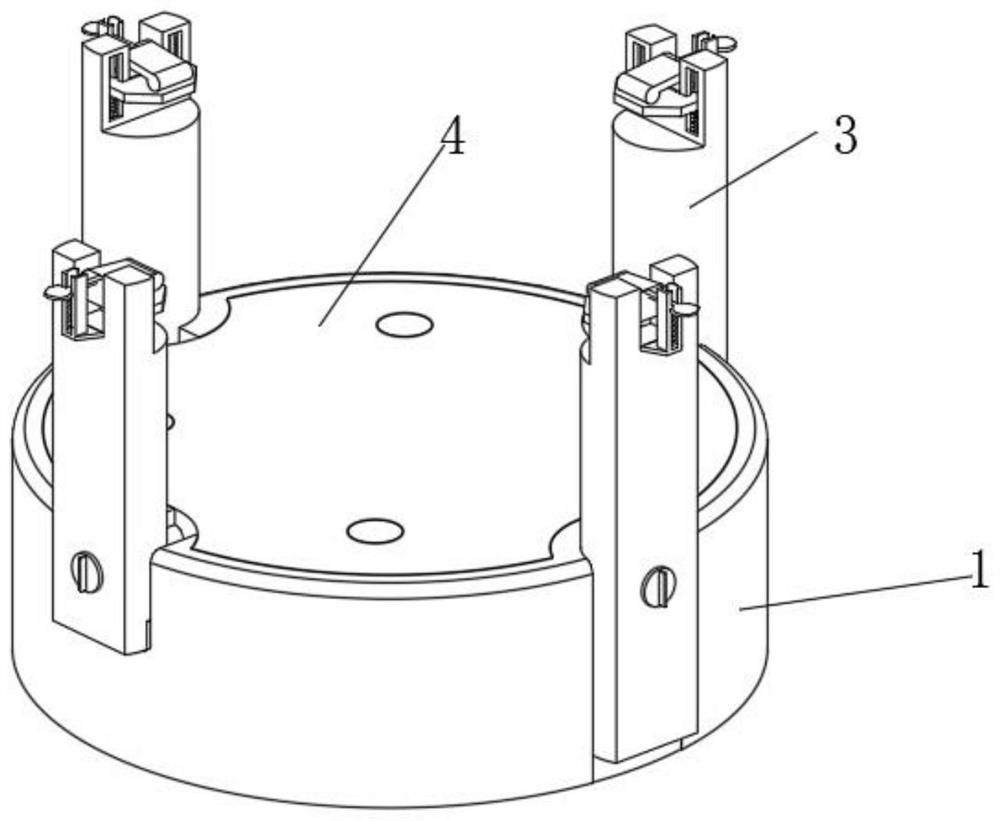 A clamping device for hinged and fixed circuit board production
