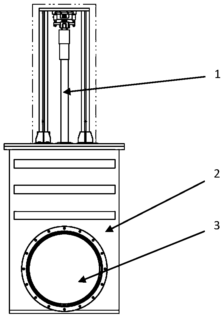 Vacuum gate valve with neutron shielding function
