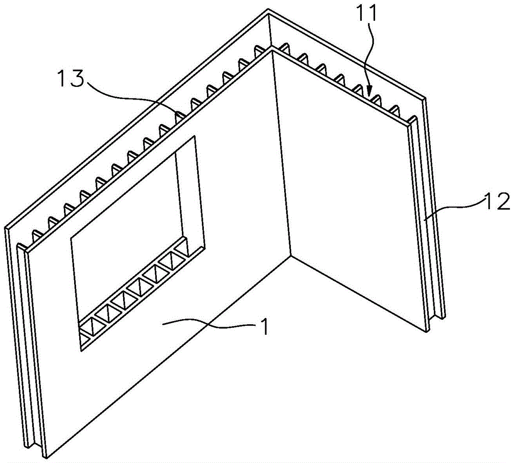 Hollow reinforced concrete prefabricated wall body module