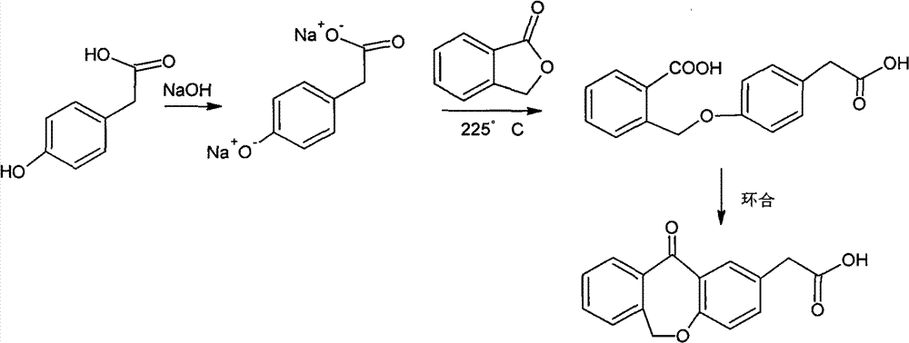 Improved preparation method of 4-(2-carboxybenzyloxy) phenylacetic acid