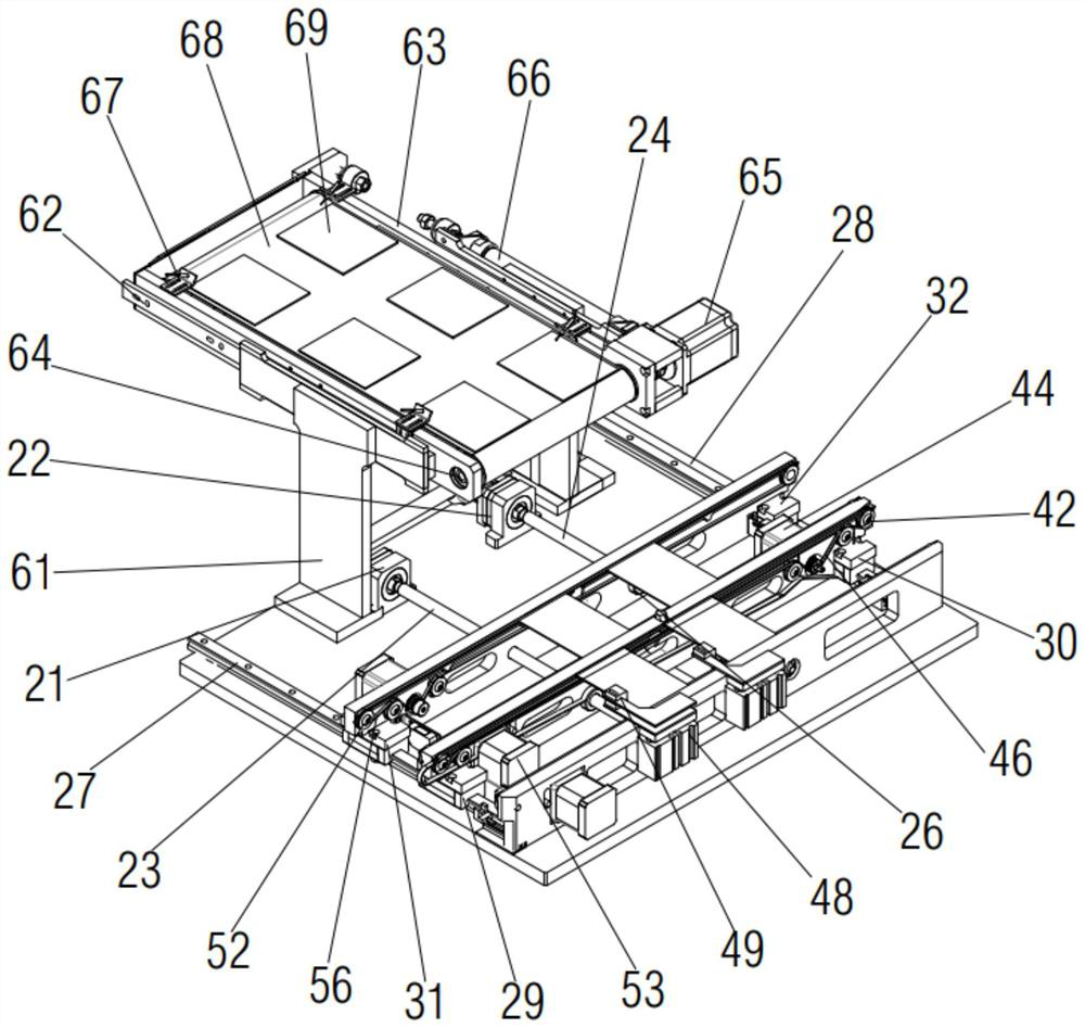 Mechanism for taking and placing PCB products with different heights by rotary mechanical arm