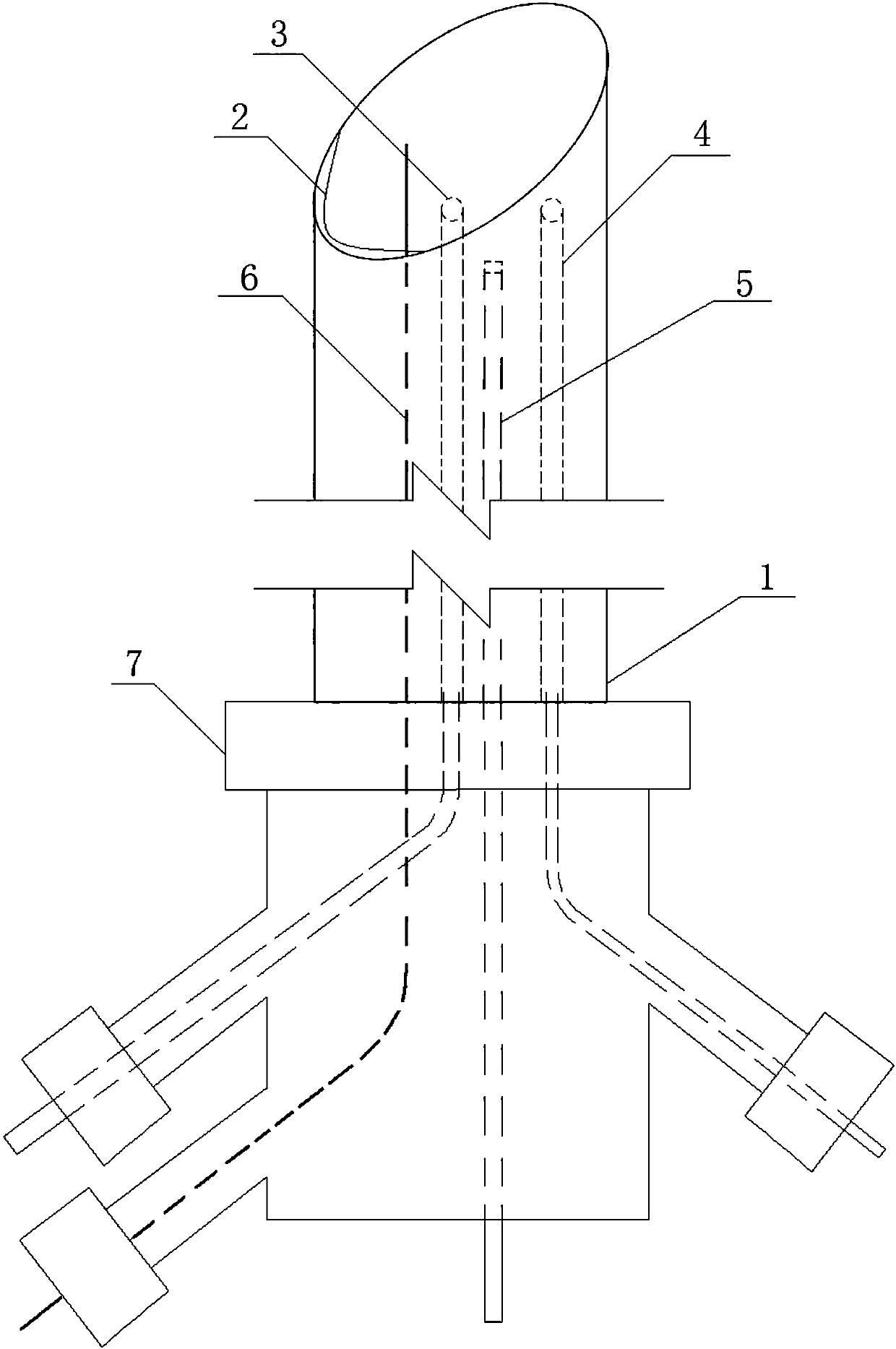 Electric excision biopsy device for sheath of fiberoptic ductoscopy