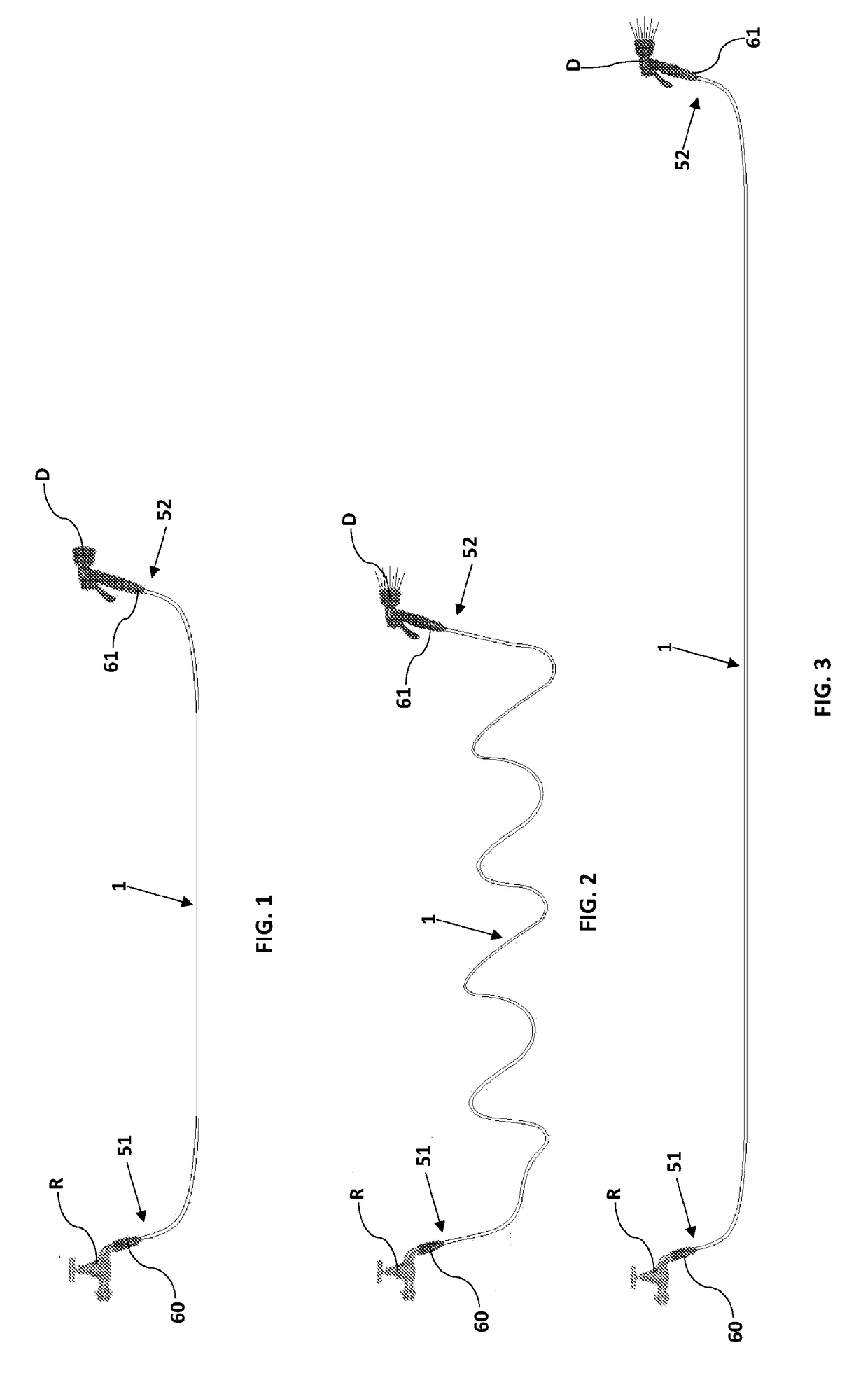 Extensible flexible hose, and method and production line for continuously manufacturing thereof