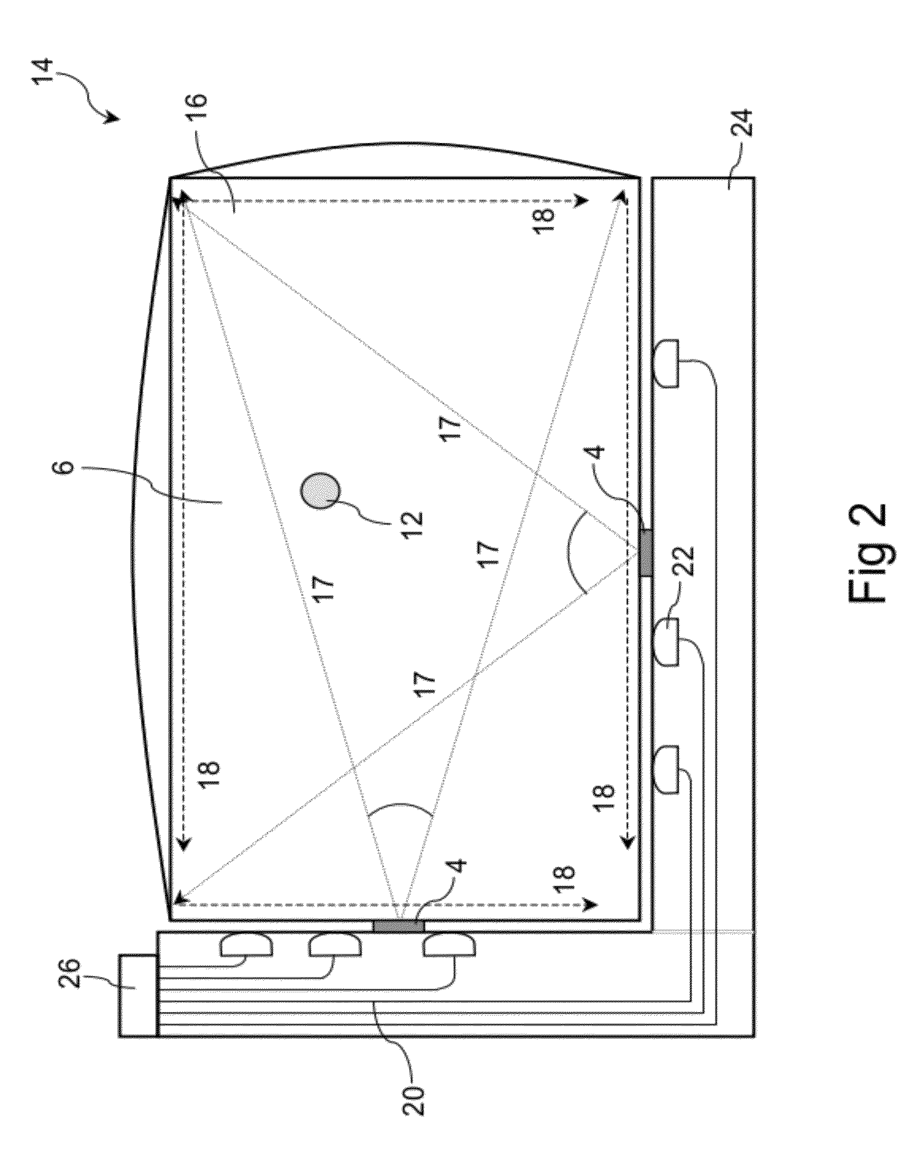 Infrared touch screen with simplified components