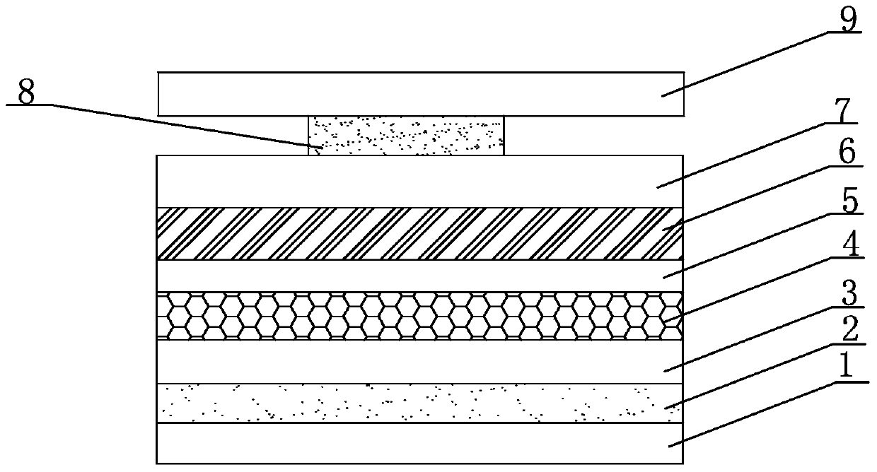 RFID printing antenna hot stamping electronic label and preparation method thereof