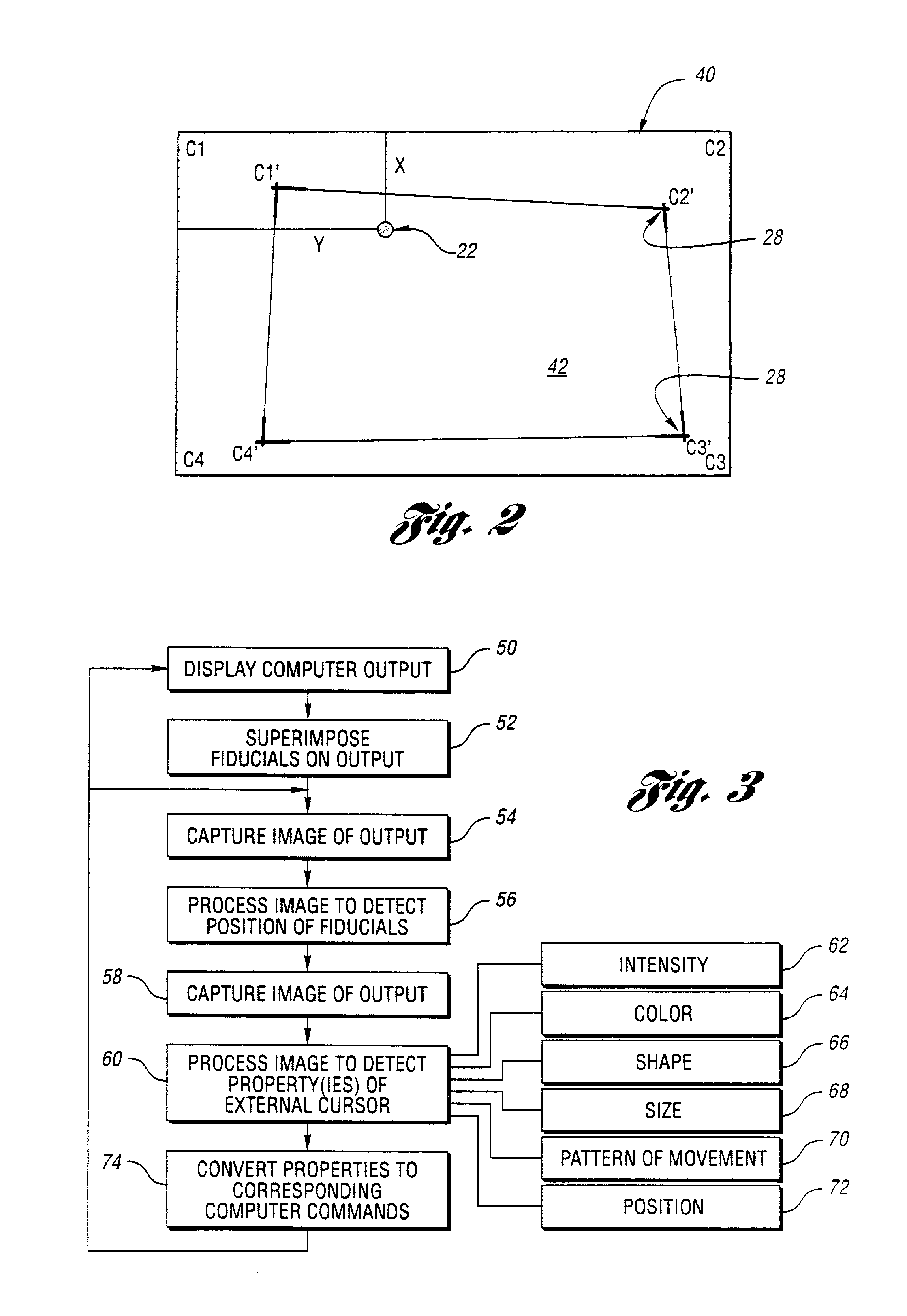 Computer presentation system and method with optical tracking of wireless pointer