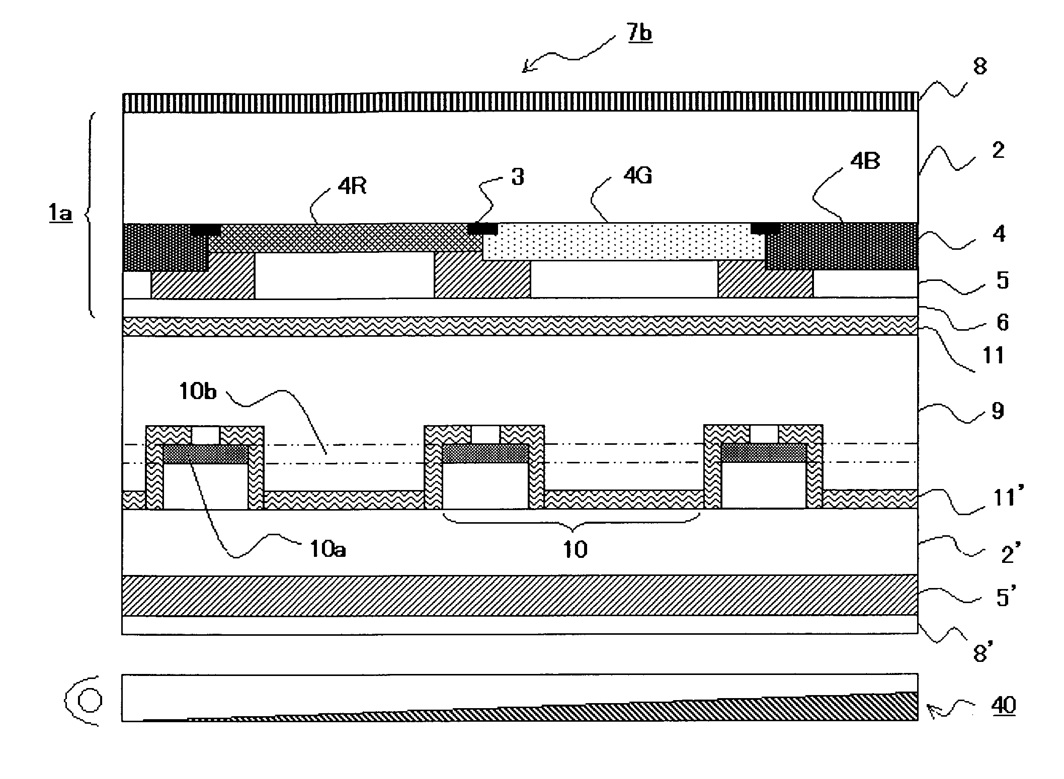 Color filter, semi-transmissive semi-reflective liquid-crystal display device, method for forming phase difference control layer, and method for manufacturing color filter