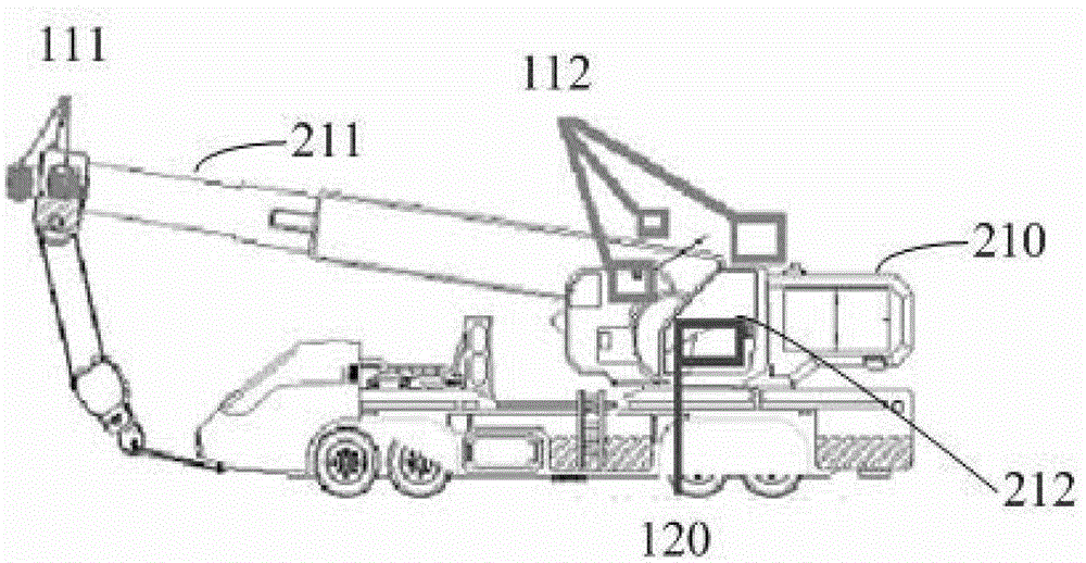 Safe distance detection and early-warning device and method for power construction equipment