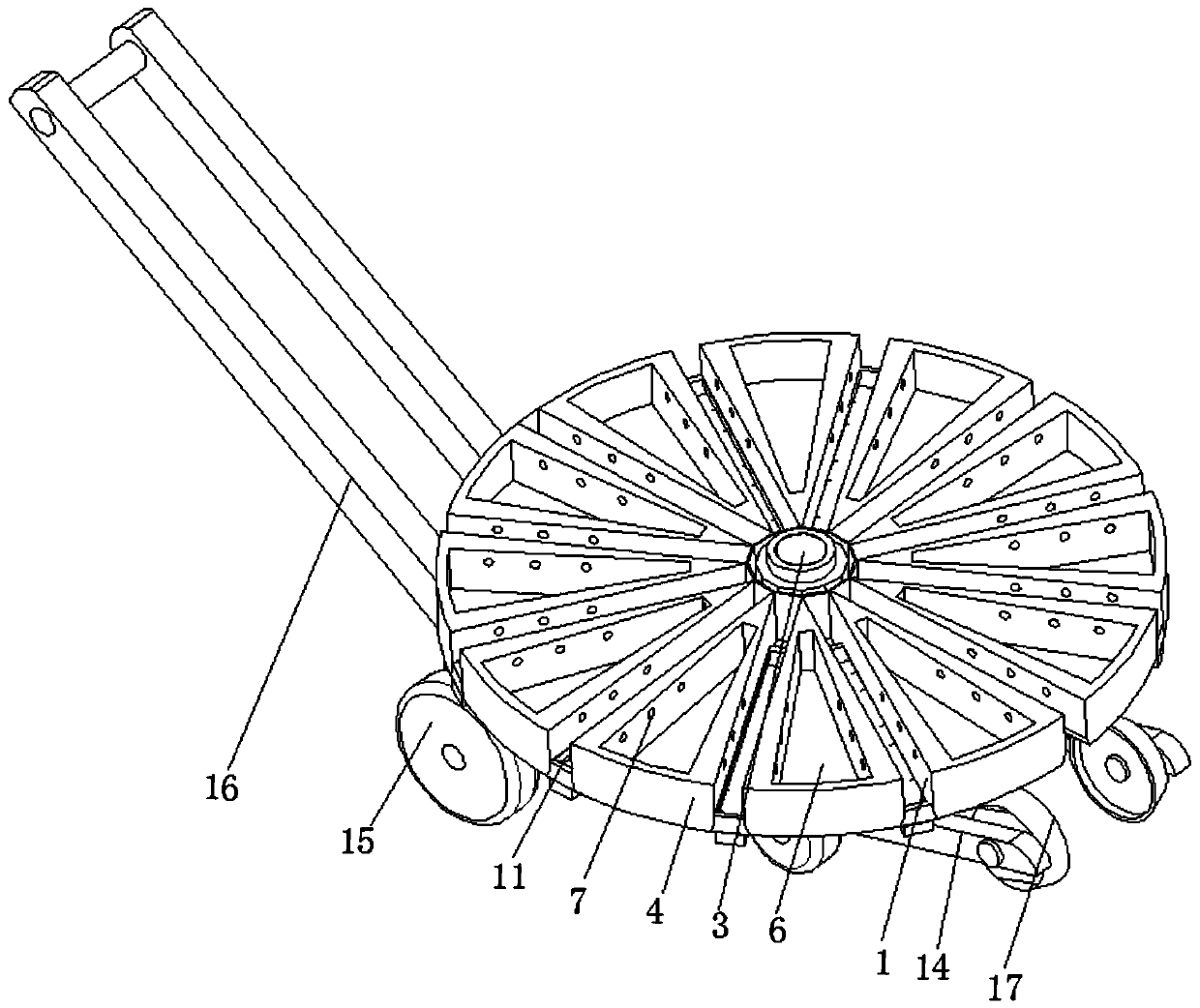 Rotary seedling raising and sowing integrated agricultural implement and use method thereof