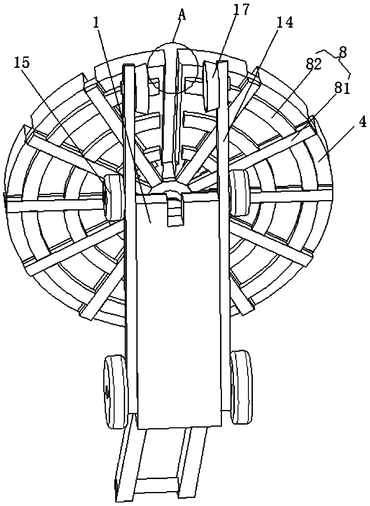 Rotary seedling raising and sowing integrated agricultural implement and use method thereof