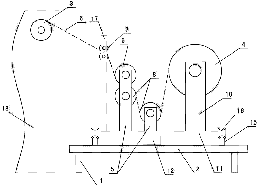 Weaving machine rubber sheet winding device