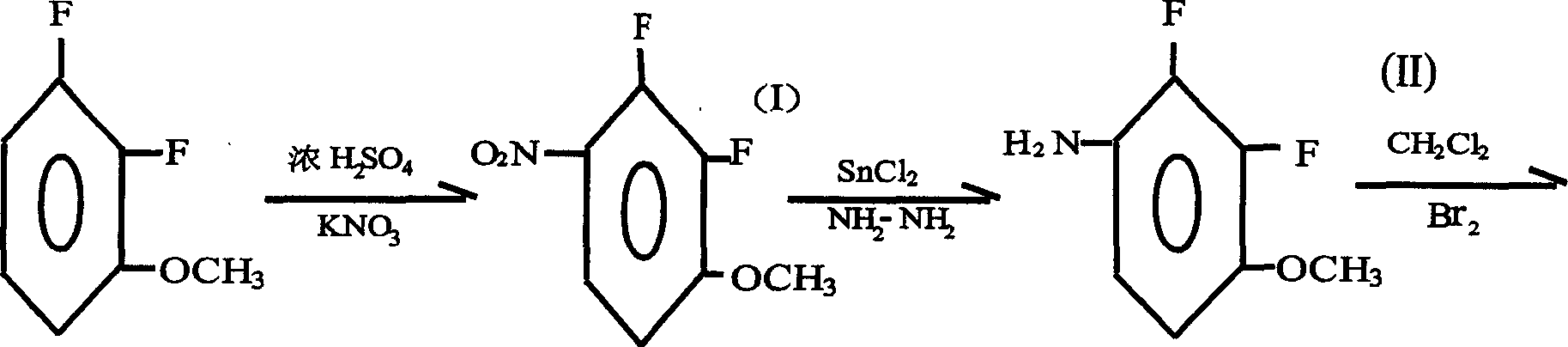 Preparation method of 2.3-difluoro-5-bromophenol