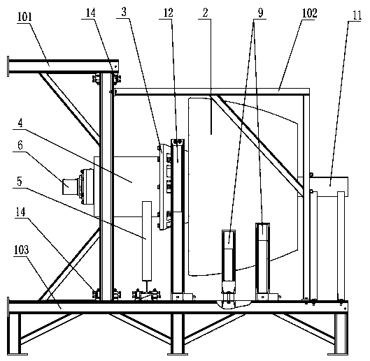 Rack for ducted propeller assembly